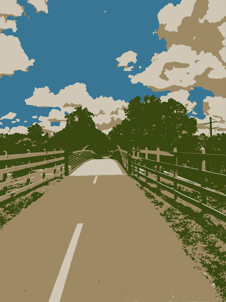 Download Silver Bridge - Bike Trail Stock Photo Download - Blank Preview
