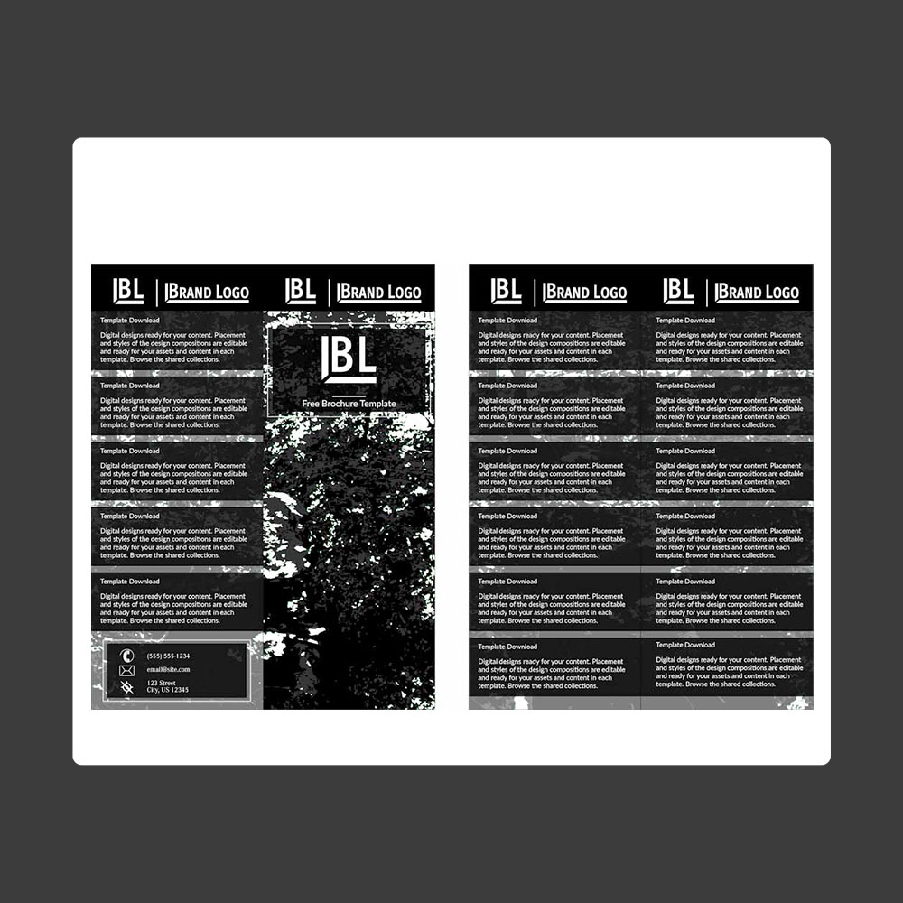Download Brochure Design - Free Illustrator Brochure Template Download - Blank Preview