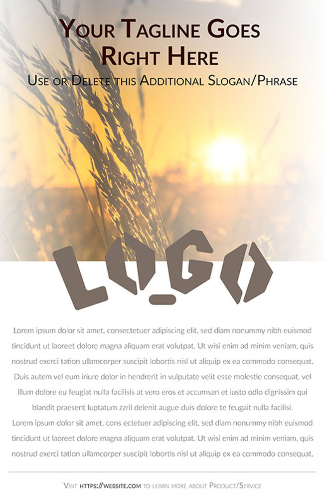 Download Promotional Poster - Illustrator Promo Template Download - Blank Preview